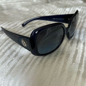 Tory Burch navy gradient lens sunglasses